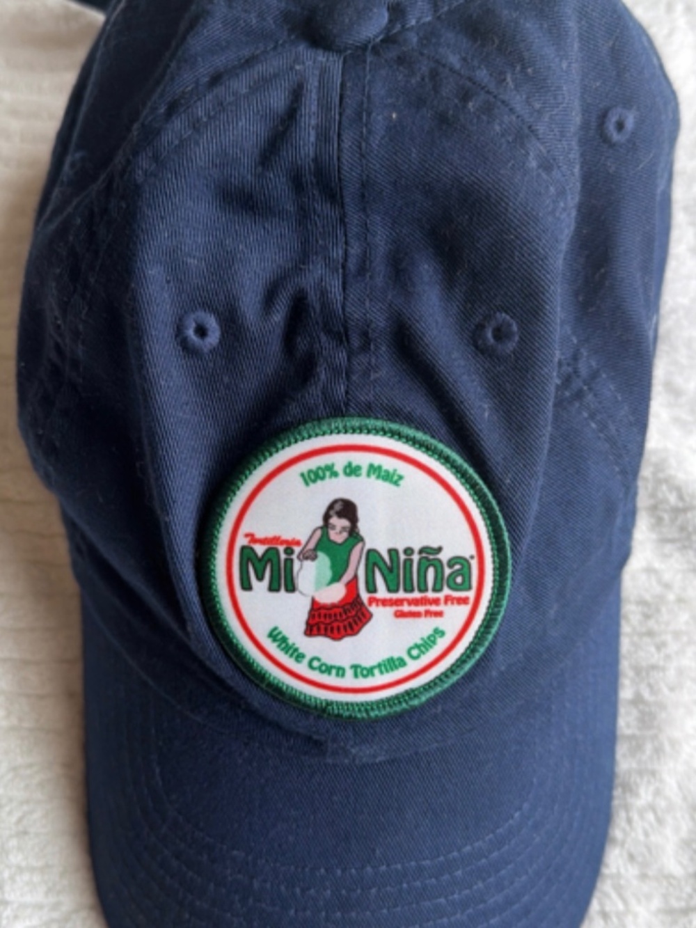 Nike 100% Cotton Tortilleria Mi Niña White Corn Tortilla Chips Baseball Cap